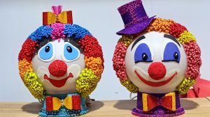 КЛОУНЫ - два светильника из фоамирана