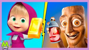 Маша и Медведь против Тунг Тунг Сахур.Герои Мультиков vs Герои Мемов.Кто Круче и Быстрее