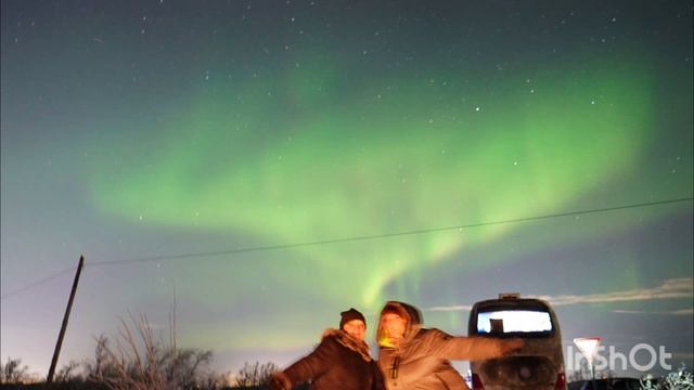 Северное сияние.Мурманск.