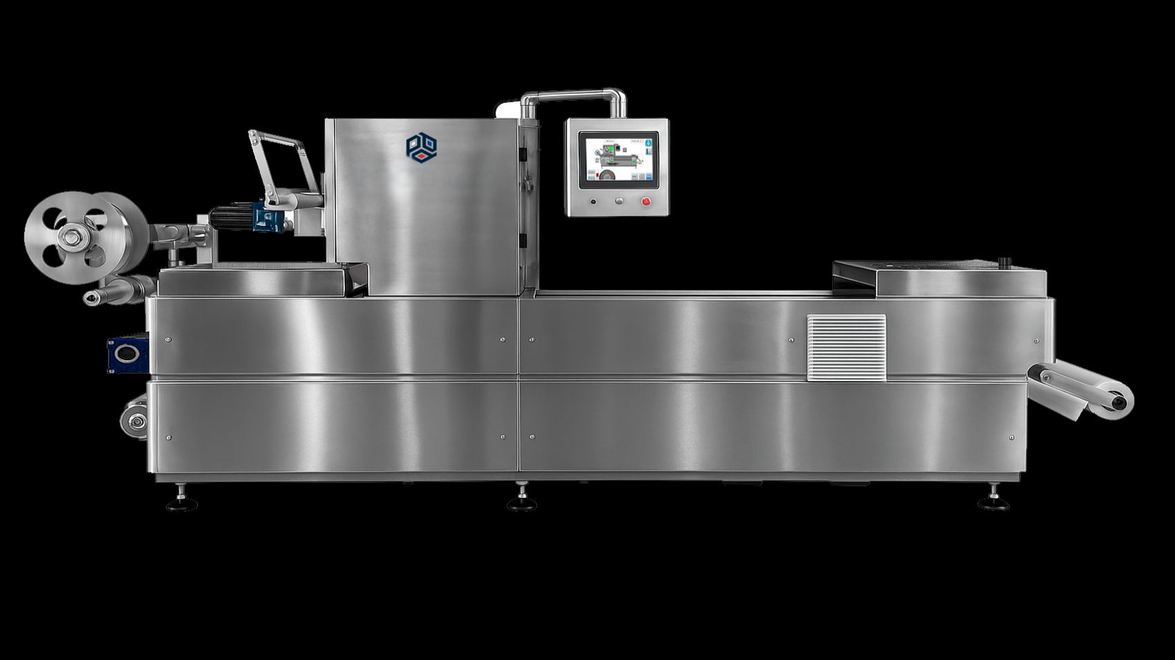 Упаковка слайсерной нарезка на термоформере  РОСТ-ТФ