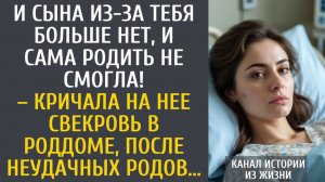 истории из жизни И сына из-за тебя больше нет, и сам родить не смогла! – кричала свекровь в роддоме…
