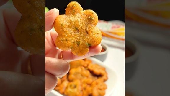 картофельные снеки в виде цветов