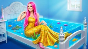 Преображение русалки: от розового образа к принцессе 🧜♀️