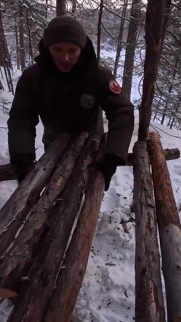 Стол из веток в лесу за 10 минут #бушкрафт #выживание