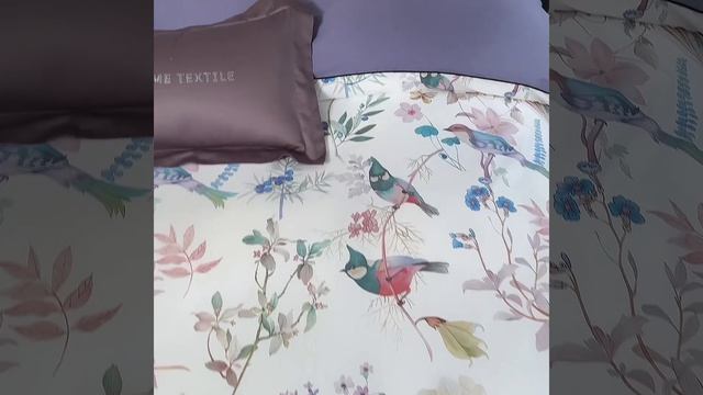 Комплект постельного белья Сатин Премиум «Райские птицы»