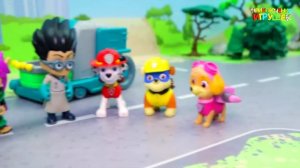 Черная слизь поглотила Щенячий патруль! Разбойники устроили засаду  Мультики про машинки