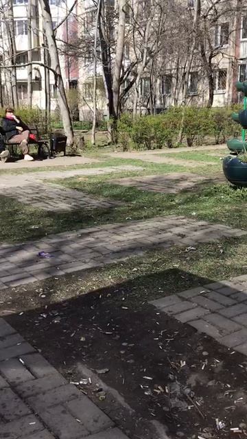 Санкт-Петербург Весенний.  20.04.2026. Проспект Энгельса. Сквер пенсионеров. Эпизод 8