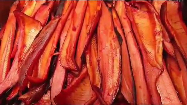 Брюшки горбуши холодного копчения
