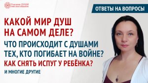 Какой мир душ на самом деле. Как избавиться от тревоги. Ответы на вопросы. Выпуск 72 | Глазами Души