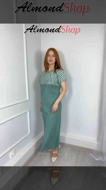 Длинное красивое платье со стразами БРЕНДА Almondshop