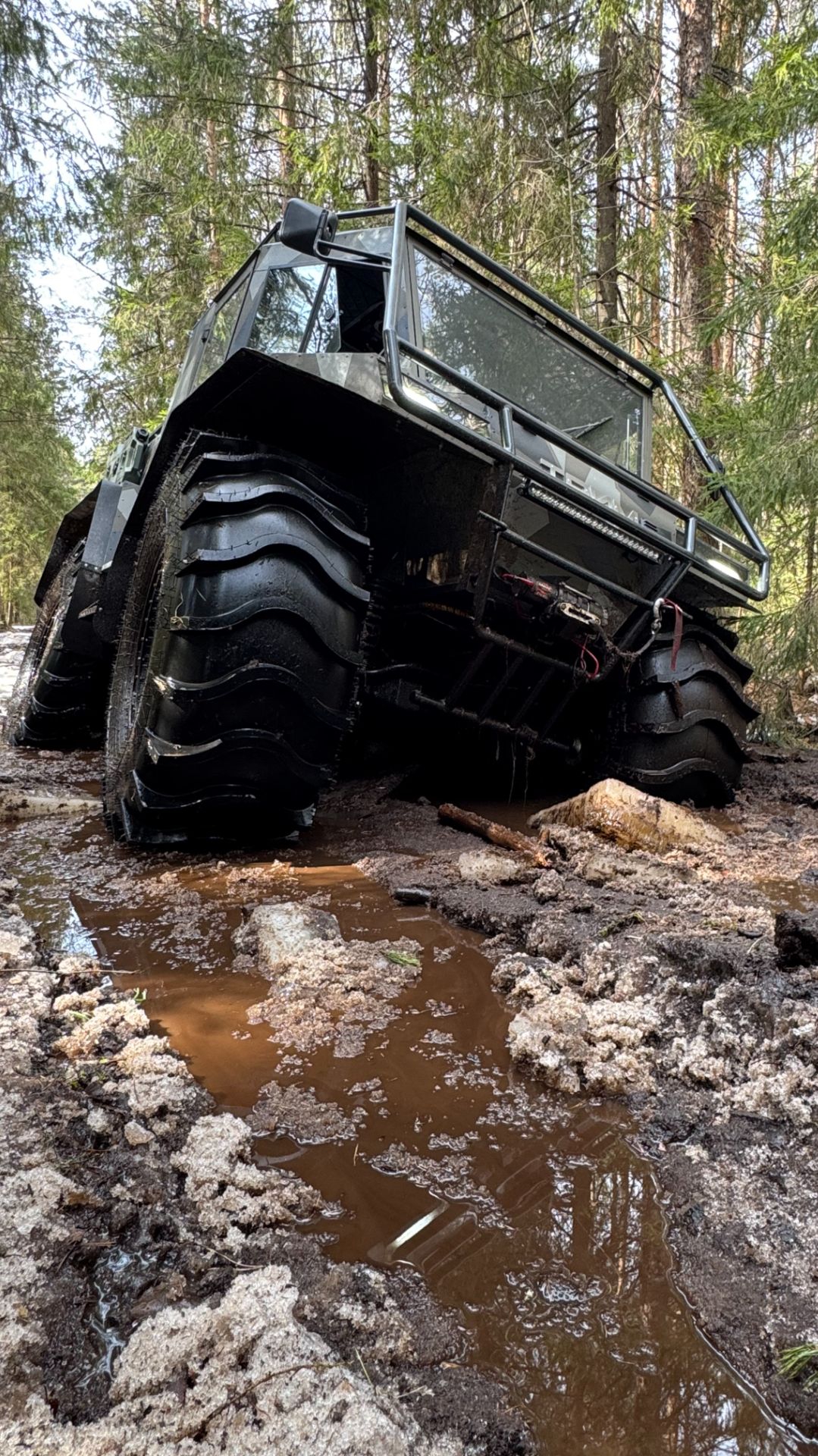 Испытания нового вездехода ТРИМ Пикап