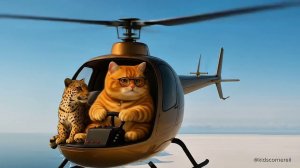 Мама-кошка стрижёт шерсть на ферме и шьёт тигровую шапочку для котят дома 🐾🎩🐯