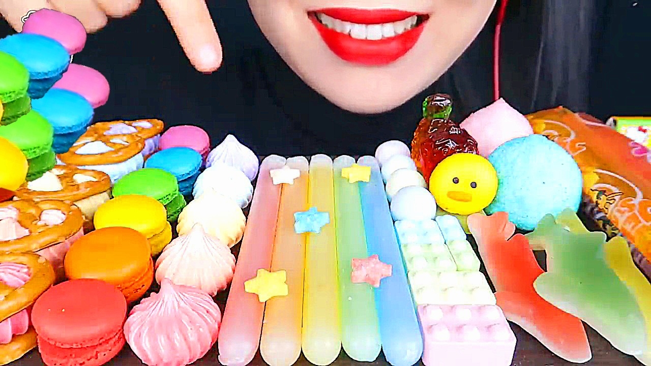 🌈 Радужные десерты 🌈 - СЛАДОСТИ и МАГИЧЕСКИЕ желе АСМР Мукбанг. ASMR еда.