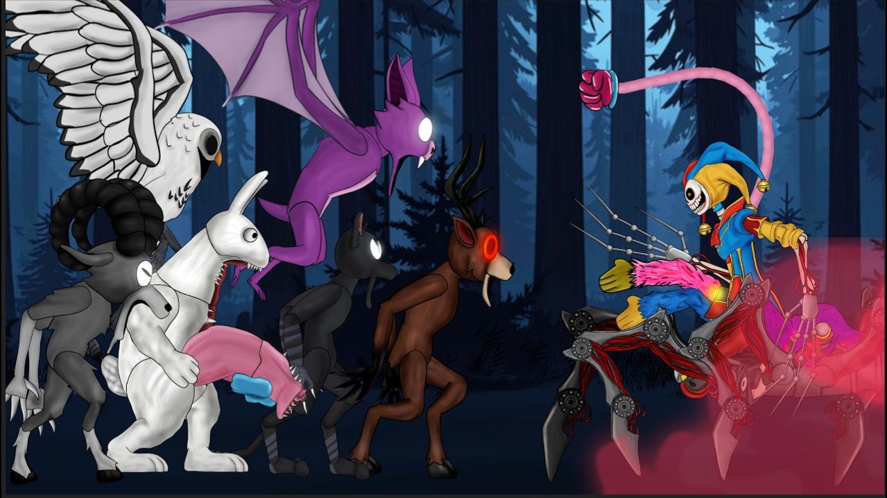 Прототип 1006 против Оленя, Кролика-Босса, Барана, Летучей мыши, Кота, Совы