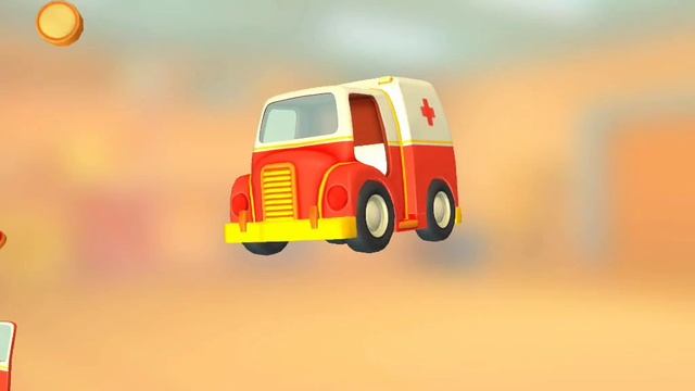 Мультики для детей. Собираем скорую помощь. Изучаем детали.