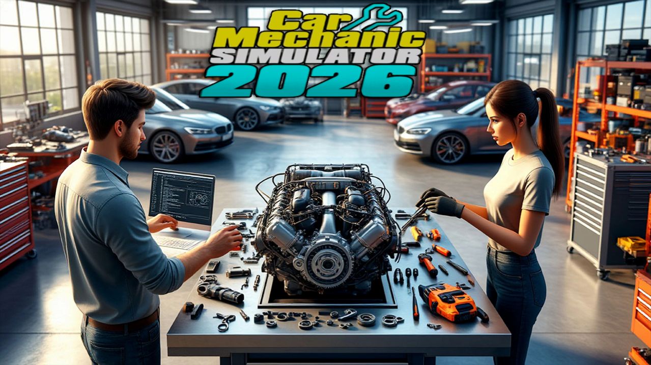 Car Mechanic Simulator 2026 (Demo) ➤ Заглянул глянуть на свою мастерскую по ремонту тачек.