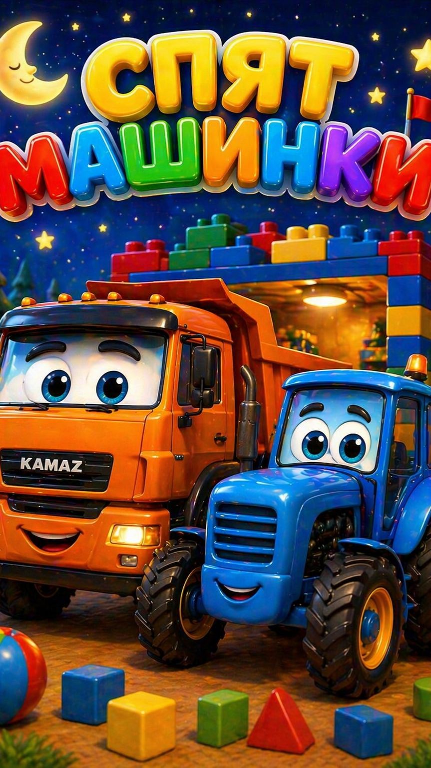 Спят Машинки - Мульт Песенка Колыбельная для малышей!