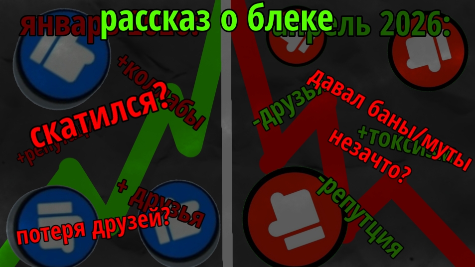рассказ о блеке... ***стал токсиком?***