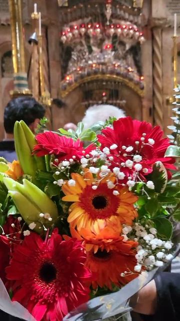 Наши цветы на светлое Христово Воскресение - на библейское место Воскресения Иисуса Христа