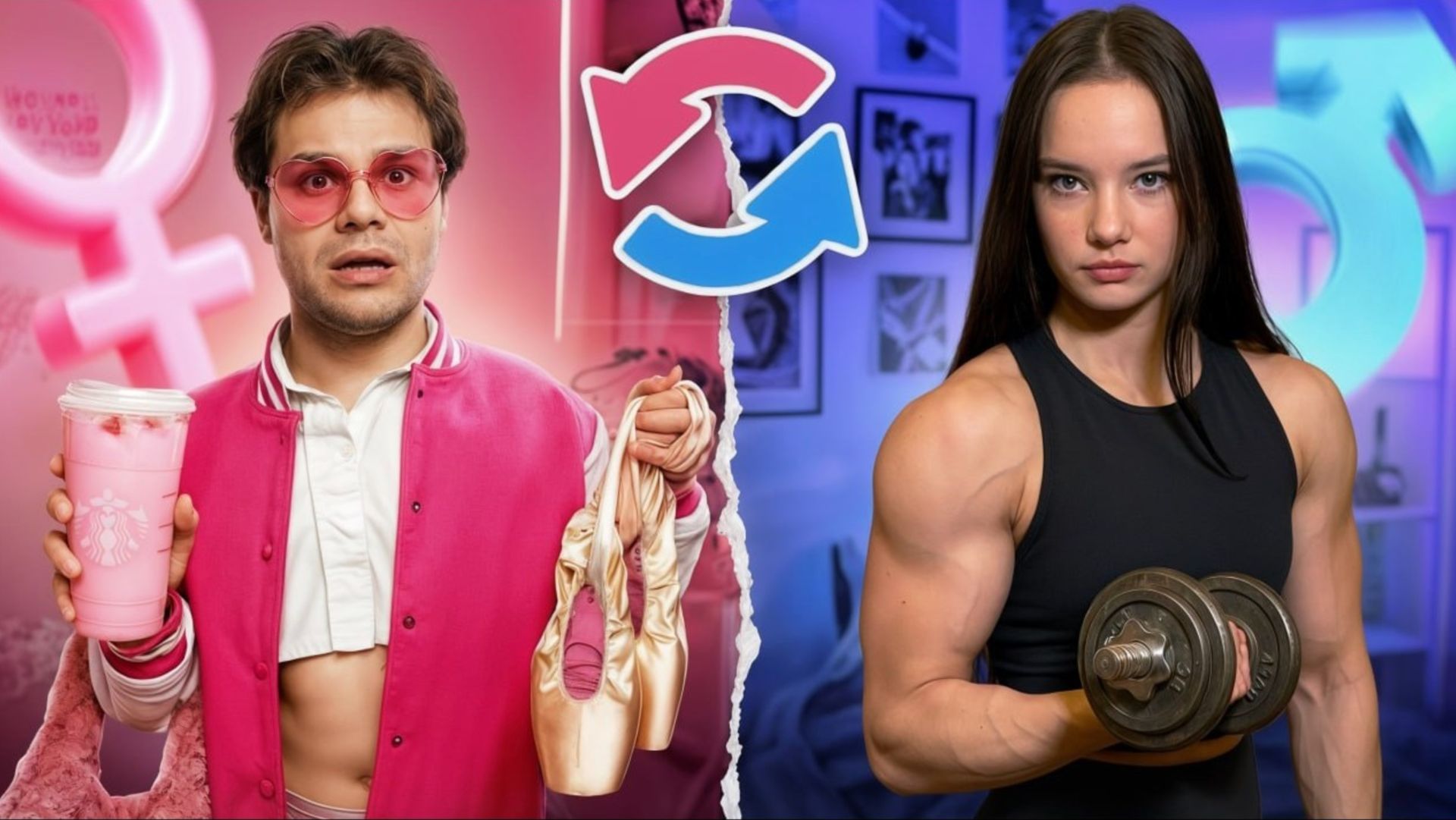 МАЛЬЧИК И ДЕВОЧКА - ПОМЕНЯЛИСЬ ТЕЛАМИ !