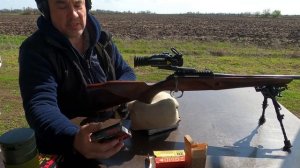 Стрельба с карабина Лось 145 223 REM. Стреляем первый раз после покупки, на дистанцию 100 метров.