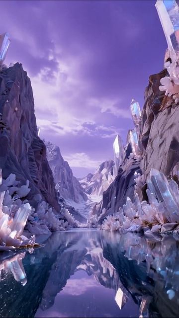 Загадочная долина кристаллов #кристаллы #природа #фантазия