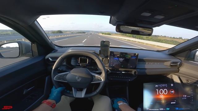 2024 RENAULT DUSTER TECHNO 1.6 FULL HYBRID 0-100 - Тест-драйв на АВТОБАНЕ от первого лица в 4K