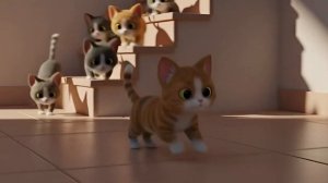 Пять маленьких котят играют в прятки  — увлекательный мультфильм для детей 2026