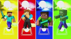 Майнкрафт против Coffin Dance! ⛏️💎 Эпичный Tiles Hop в мире Minecraft: Стив и Крипер зажигают