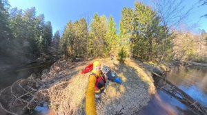 Сплав по реке Охта (Ленинградская область) на паркафтах Билюта