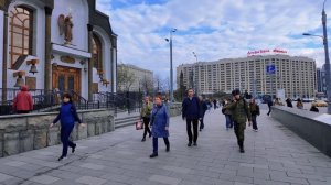 Москва спокойная весенняя прогулка по набережной Парка Горького и пасхальные украшения 🌿