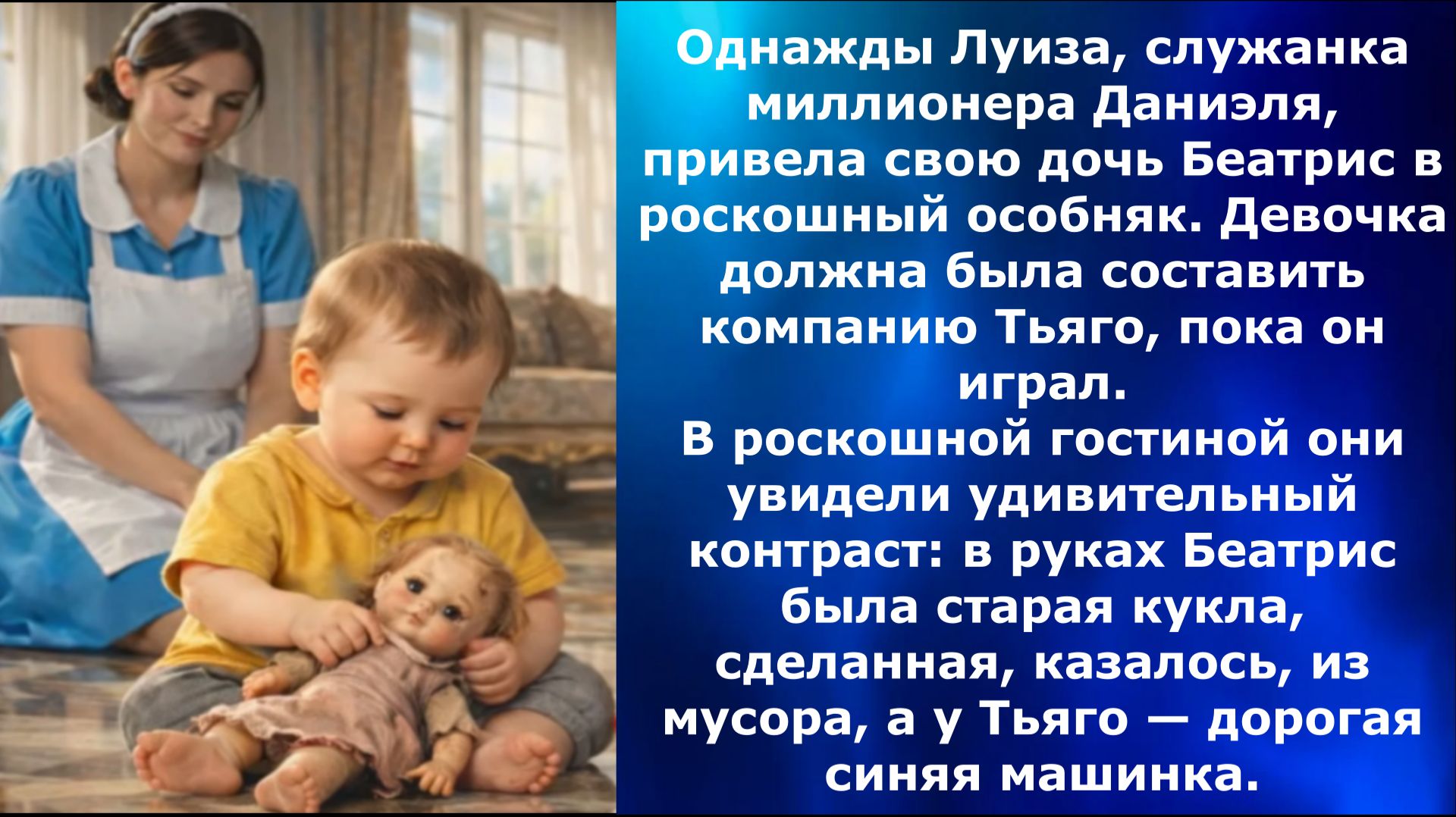Домработница привела дочь поиграть с ребёнком миллионера, но он заметил то, что изменило всё…