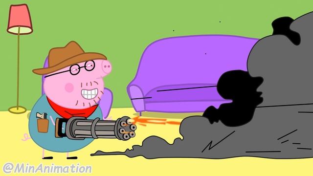 Daddy Pig And The Mysterious Machine! - Peppa Funny Animation