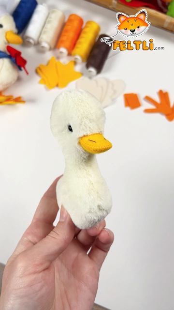Игрушка Утёнок своими руками #своимируками #шьюигрушки  #игрушкисвоимируками #уточка #утёнок