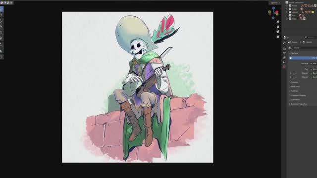 How To Create A Watercolor Effect And Line Art In Blender