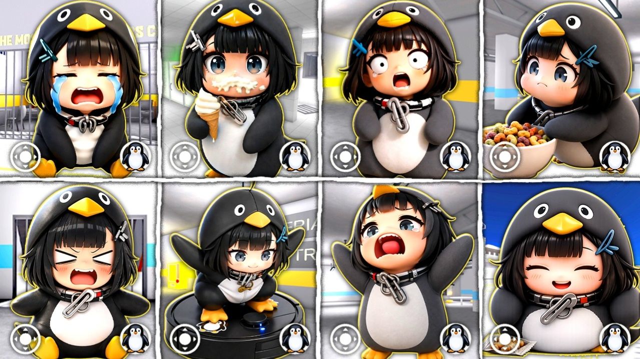 1,000,000 милейших моментов с пингвином ГугуГага! Что, если я СТАНУ КАЖДЫМ Тюрьме Барри Роблокс!