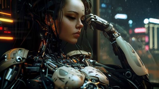 Finding Bliss Above A Neon Rain Cyberpunk City – Blade Runner Inspired Ambient Music-(1080p25)