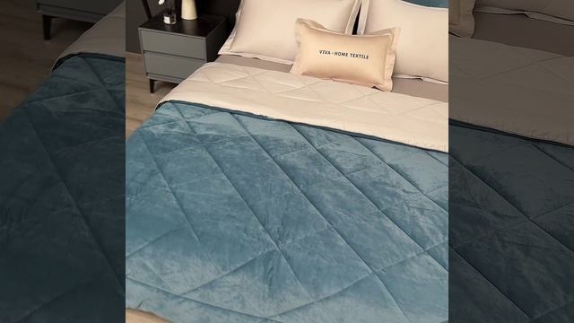 Комплект постельного белья с одеялом Сатин Вельвет Премиум «Небесная гармония»