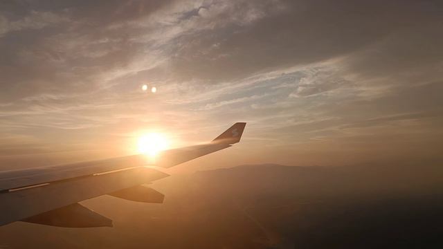 ЗАКАТ В ПОЛЁТЕ НАД ШАРМ- ЭЛЬ- ШЕЙХОМ