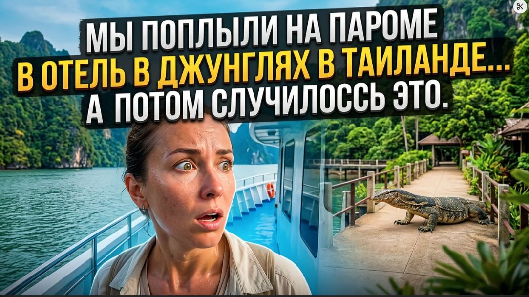 МЫ ПОПЛЫЛИ НА ПАРОМЕ В ОТЕЛЬ В ДЖУНГЛЯХ В ТАИЛАНДЕ... А ПОТОМ СЛУЧИЛОСЬ ЭТО. 🌧️