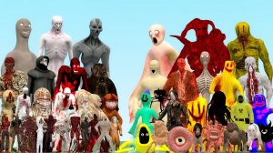 Существа SCP-096, SCP-3199 и SCP-966 против Аномальных экспериментов из «Закулисья