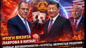 Итоги визита Лаврова в Китай! Тайные договоренности и непростые решения - как отреагирую США
