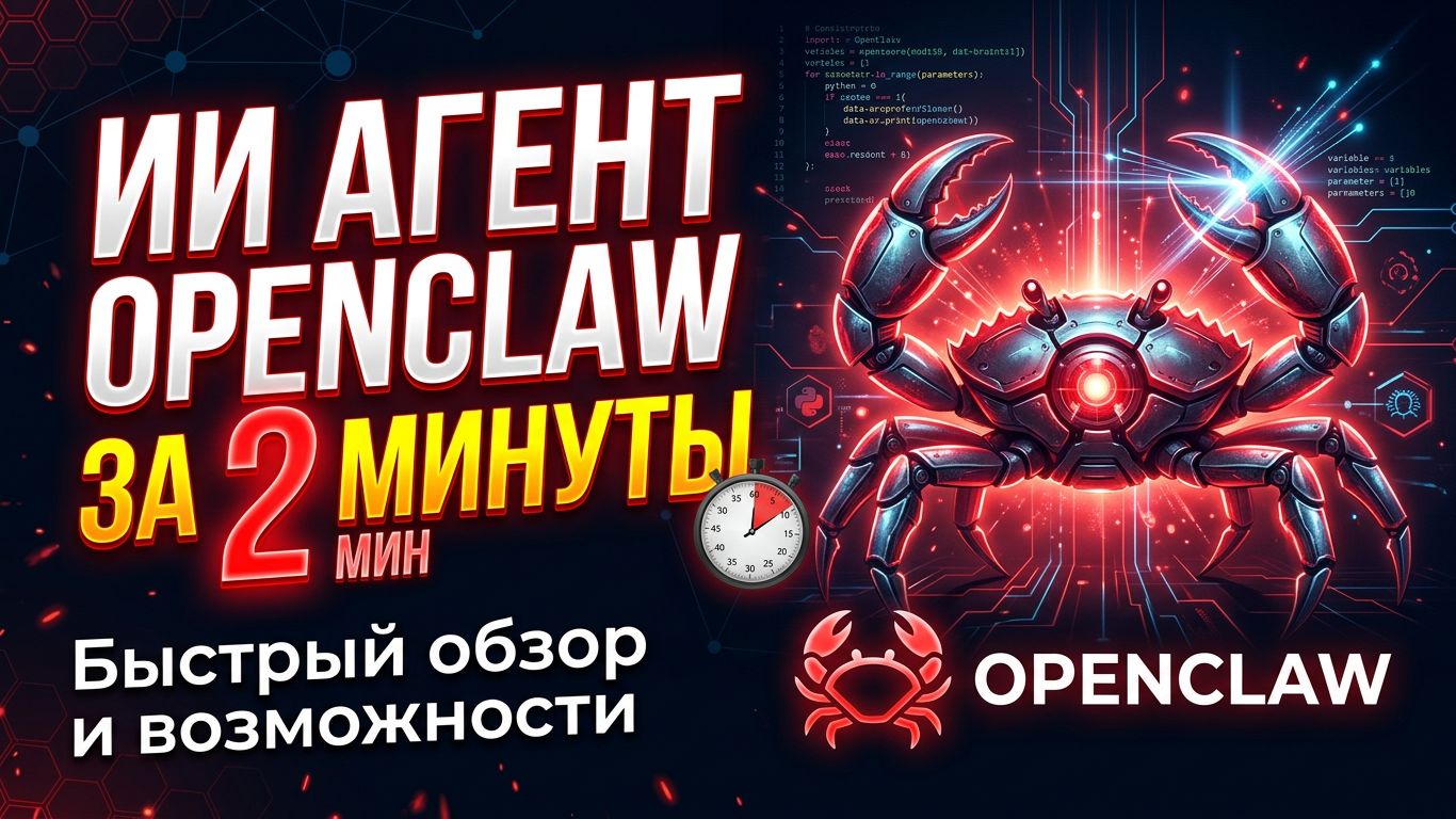 Как сделать ИИ агента OpenClaw за 2 минуты
