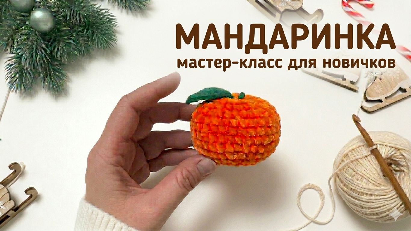 Вяжем мандаринку крючком: подробный мастер-класс для новичков