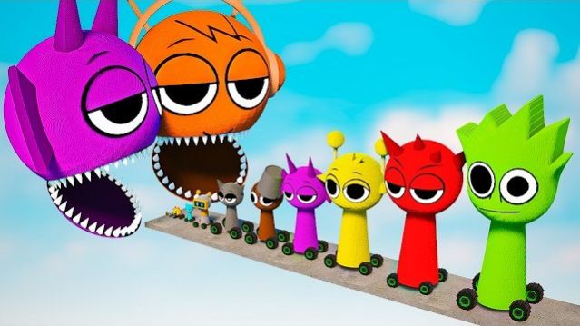 БОЛЬШИЕ И МАЛЕНЬКИЕ МАШИНЫ СПРУНКИ 🚗 vs ГИГАНТЫ ОРЕН И ДЁРПЛ СПРУНКИ | TEARDOWN