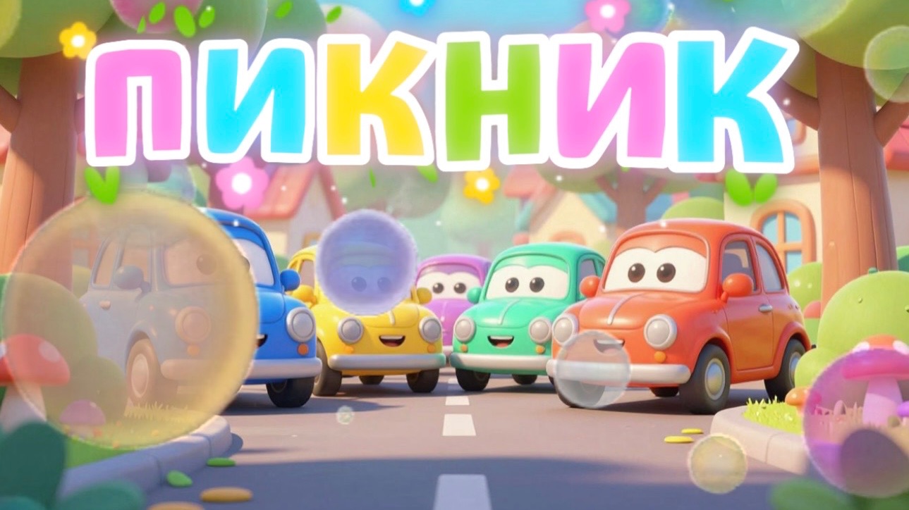 Машинки, пикник, мультфильмы и песенки про машинки для детей