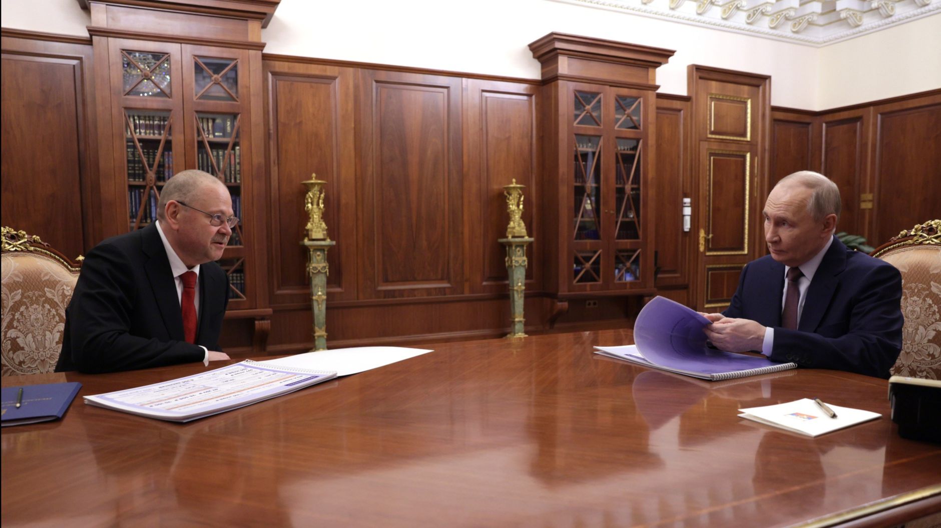 Владимир Путин встреча с губернатором Пензенской области Олегом Мельниченко, Кремль, 20 апреля 2026