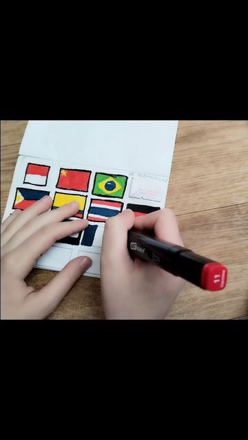 Рисую флаги стран День 9