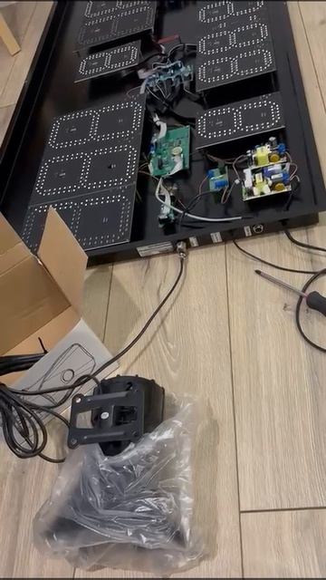 Табло для футбола. Установка модуля сирены