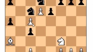 Роберт Фишер грандиозно выигрывает со слоном против коня